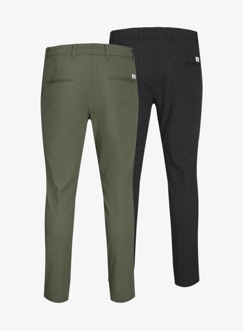 JACK & JONES 2 Pack Of Casual Chinos - Image 2